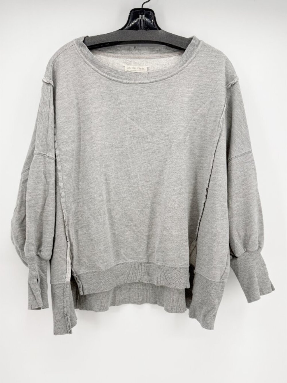 We The Free Camden Sweatshirt in Light Sand Heather Grey XS - Picture 3 of 10
